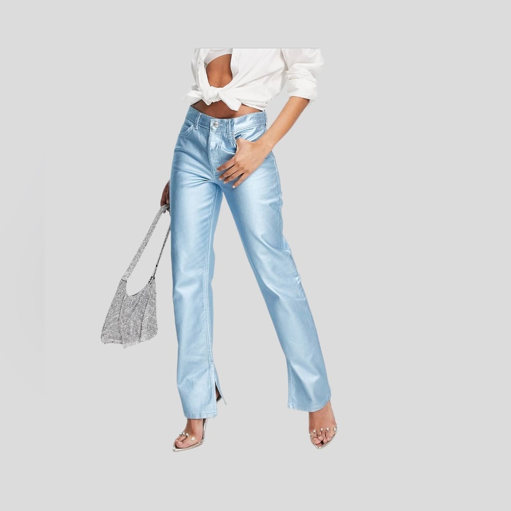 ASOS metallic jeans